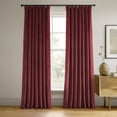 thumbnail image 1 of Half Price Drapes Signature Moroccan Red Velvet Blackout Curtains For Bedroom(1 Panel), 50WX 108L, 1 of 11