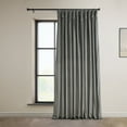 thumbnail image 1 of Half Price Drapes Signature Nightlife Extra Wide Grey Velvet Blackout Curtains(1 Panel),100W X 84L, 1 of 6