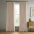 thumbnail image 1 of Half Price Drapes Signature Rosey Dawn Velvet Blackout Curtains For Bedroom(1 Panel), 50WX 84L, 1 of 11