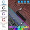 thumbnail image 1 of Half Price,Mechanical Keyboard Cable Coiled Type-C USB Aviation Connector Spring Wire Desktop Computer Plug Decoration Accessory,Vsgery,Black, 1 of 3