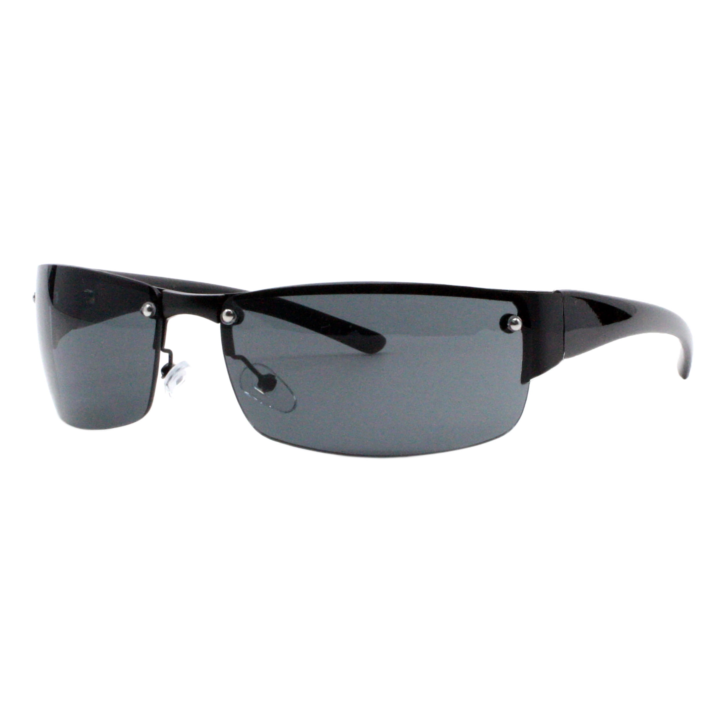 Minimalist Semi-Rimless Rectangular Sunglasses Polarized UV400 Protection Amazon.com: PASTL Half Rim Rimless Style Rectangular  main image 4