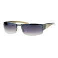 thumbnail image 1 of Half Rim Rimless Style Rectangular Sunglasses Classic Fashion UV400 Gunmetal, 1 of 4