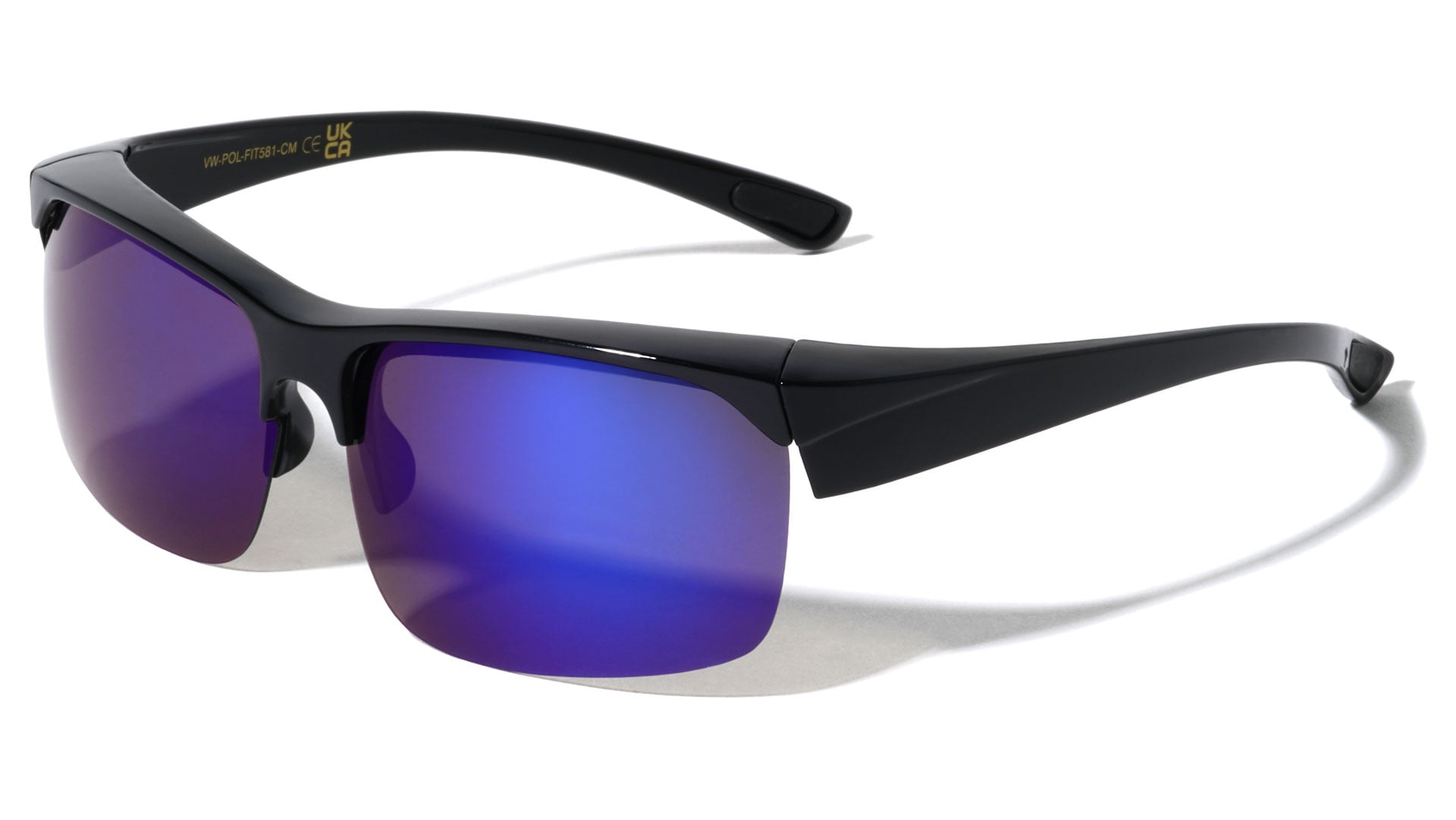 Half Rim Sport Polarized Fit Over Sunglasses Wear Over Prescription ...
