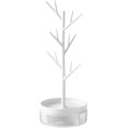 thumbnail image 1 of Half Room Branch Jewelry Rack With Rotatable Base and Storage Box Tree Tower Rack Hanging Organizer for Ring Earrings Necklace Bracelet,Suitable for living rooms, bathrooms,offices,etc., 1 of 7