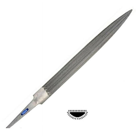 Half Round 6” Grobet Swiss Precision File Cut 0 Jewelry Slim Ring File