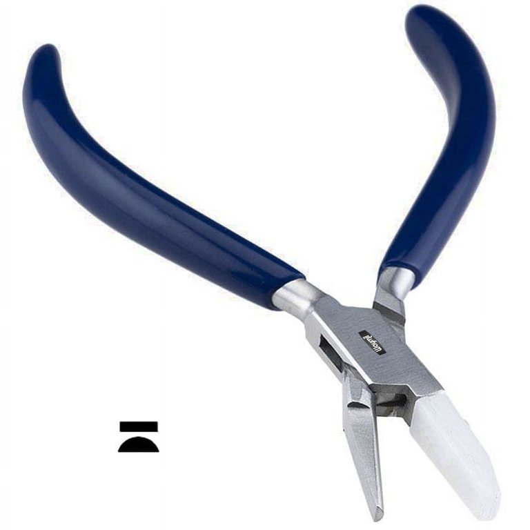 Half-Round and Flat Forming Pliers with Nylon Jaw