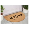 thumbnail image 1 of Calloway Mills 114602436 Half Round Cursive Welcome Doormat, 24"x36", 1 of 6