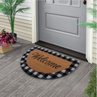 https://i5.walmartimages.com/seo/Half-Round-Door-Mat-28-x18-Farmhouse-Check-Welcome-Durable-Coir-Doormat-Cute-Mats-Front-Door-Outside-Porch-Entrance-Layered-Look-Mats-Indoor-Outdoor_3e8aa97a-8938-4550-b1f1-29a1568ad5c6.755294d7db52f9d72679347588d0e27a.jpeg?odnHeight=320&odnWidth=320&odnBg=FFFFFF