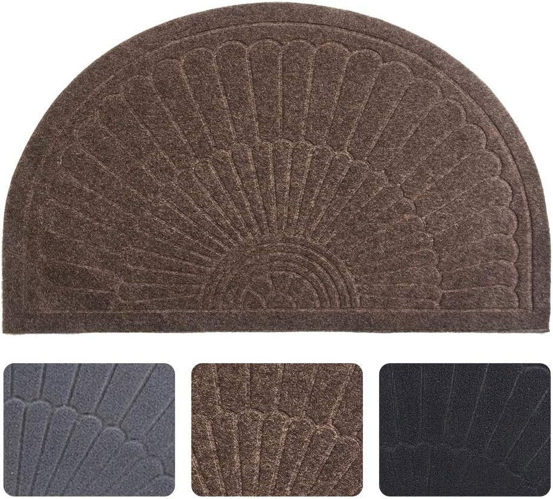 Half Round Door Mat Indoor Half Circle Entrance Rugs Outdoor Half Moon