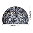 thumbnail image 1 of Half Round Door Mat,Semi Circle Bathroom Floor Rug,Boho Bohemian Non-Slip Welcome Entrance Way Absorbent Bath Mat,Vintage Indoor Rug for Kitchen Living Room, 1 of 5