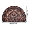 thumbnail image 1 of Half Round Door Mat,Semi Circle Bathroom Floor Rug,Boho Bohemian Non-Slip Welcome Entrance Way Absorbent Bath Mat,Vintage Indoor Rug for Kitchen Living Room, 1 of 5
