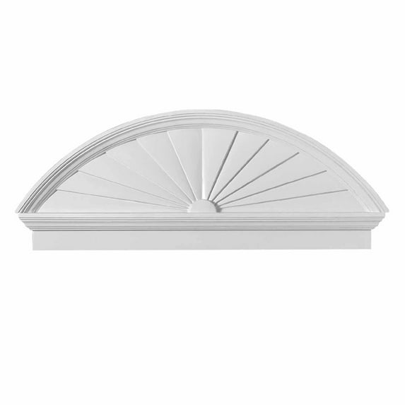 Half Round Door Pediment White Urethane | Renovator's Supply