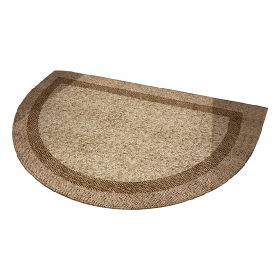 Half Round Doormat 36X24 Inch, Semi Circle Rug, Coir Entry Rug, Dirt Trapper Mat, Thick Fibre Mat, Heavy Duty, Non-Shedding, Mud Removal, Absorbent, Weather Resistant Indoor