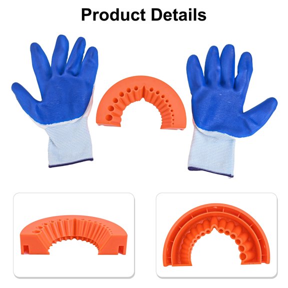 Half-Round Drill Bit Sharpener Tool With Gloves For Grinding Drill Bits