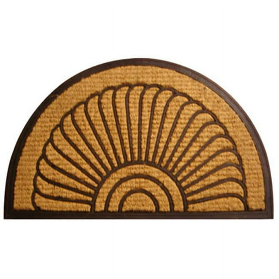 Half Round Fan Door Welcome Mat