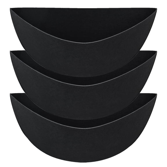 Half Round Flower Pot Liner, Reusable Garden Basket Liner, 12 14 16 Inch Coco Coir Pad, Window Box Planter Insert