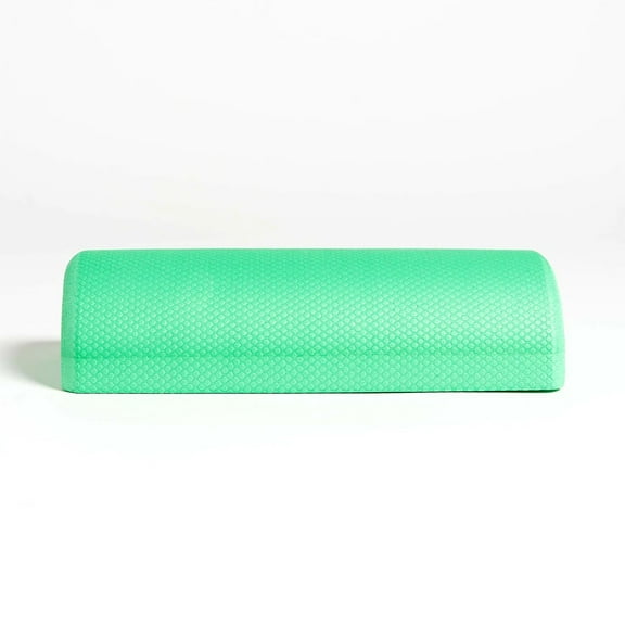Half Round Foam Roller, 3" dia. x 12" - Kiwi (Professional Gym Quality) by EcoWise