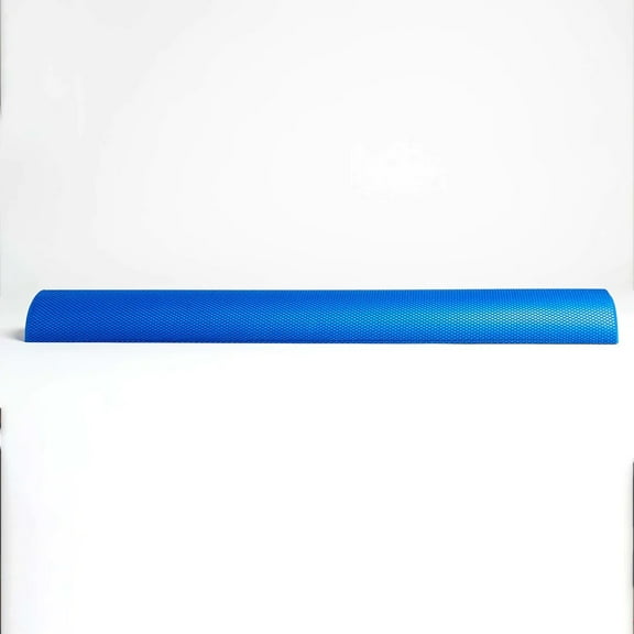 Half Round Foam Roller, 3" dia. x 36" - Blue (Professional Gym Quality) by EcoWise