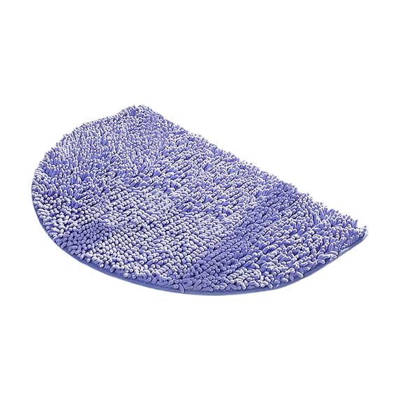 Half Round Bathroom Mat 40x60cm Non Slip Absorbent Carpet Floor Mat | Water Resistant Entry Door Rug | Washable Microfiber Bedroom Doormat | Polyester Kitchen Mat