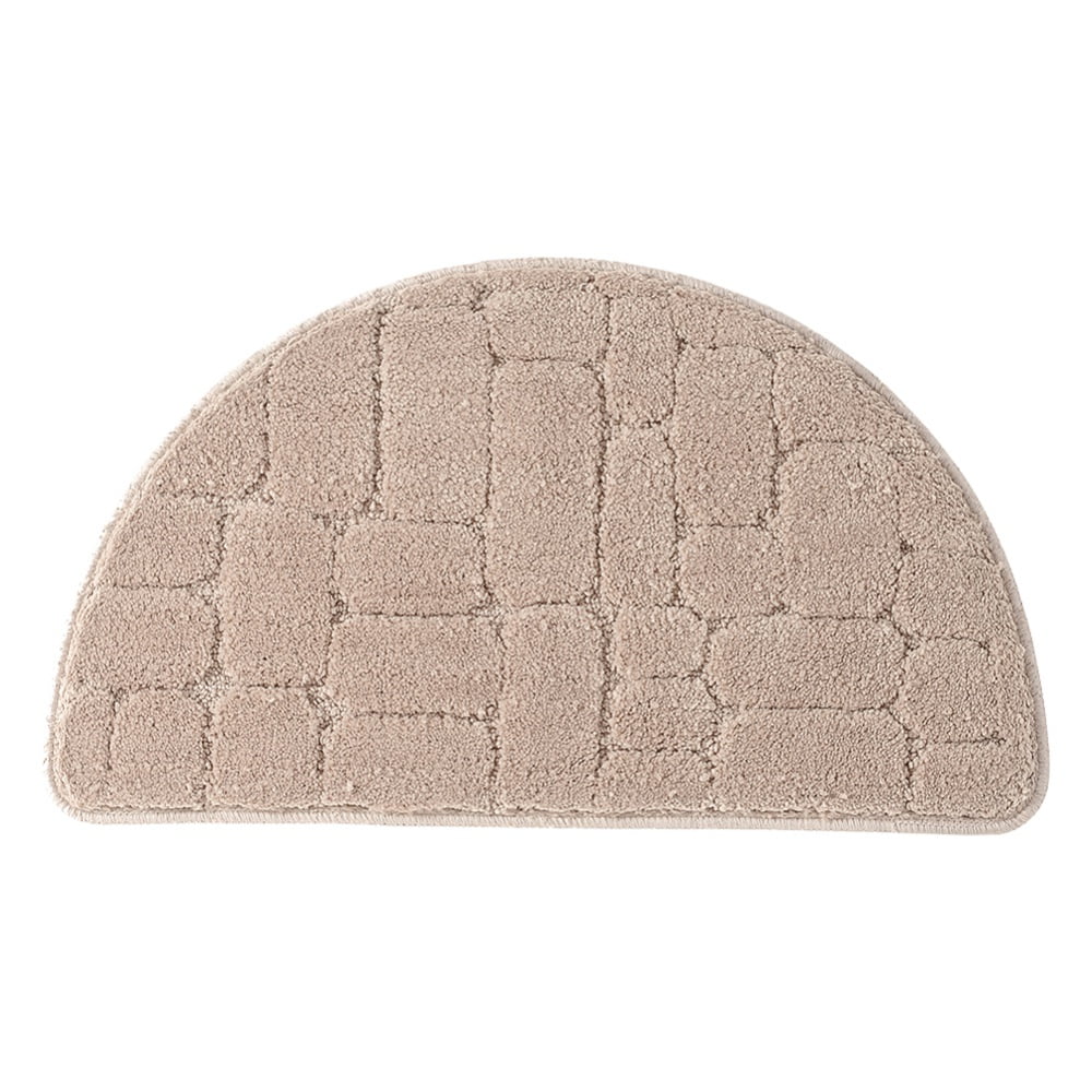 Echaprey Zerbino Antiscivolo Semilunato 40x63 Cm - Tappeto Ingresso Interno/Esterno In Polipropilene, Lavabile, Colore Rosso