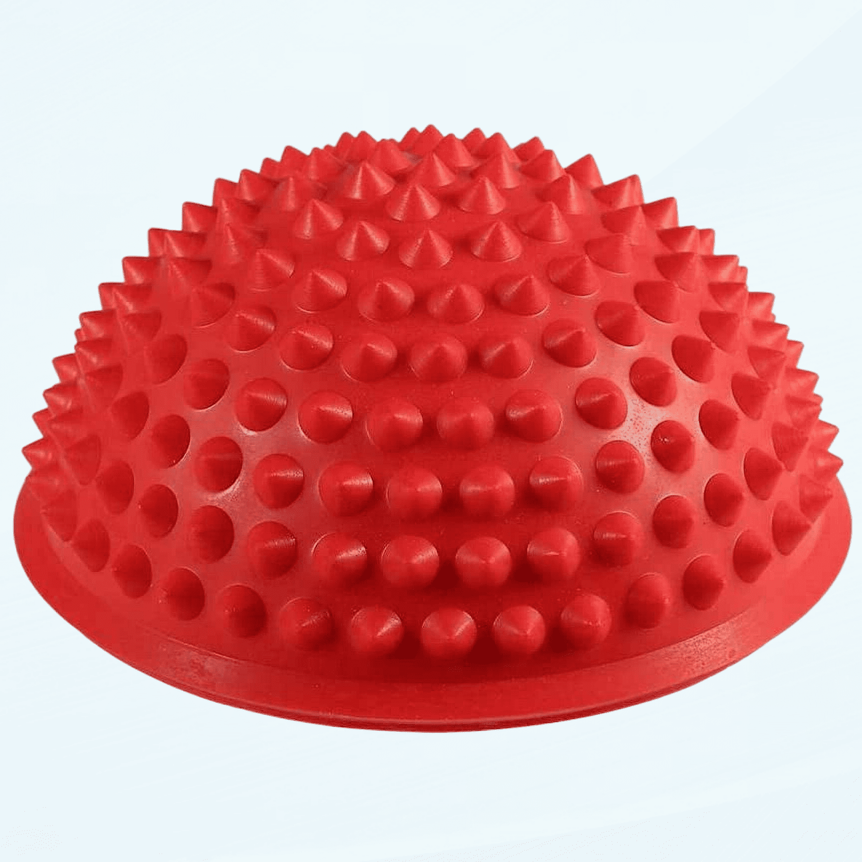 Half Round PVC Massage Ball Balance Therapy Dome Yoga Balls Fitness Exercise Gym Massager Body Rolling Pods Spiky Foot Wakers 5 Colors red Walmart