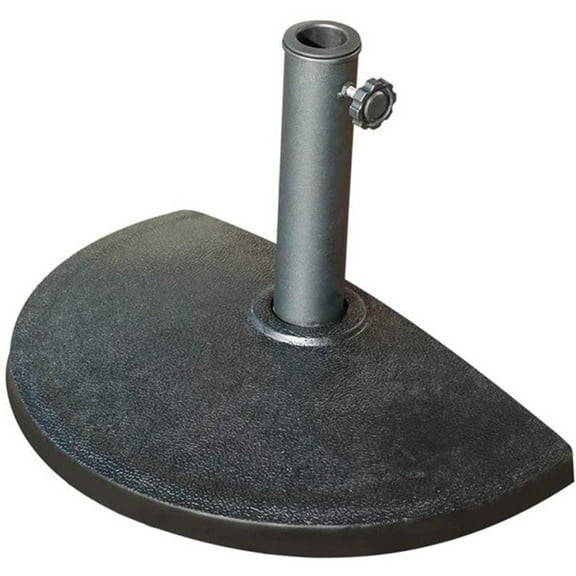 Half Round Patio Market Umbrella Base, Heavy-Duty Free Standing Resin Umbrella Stand, 20lb