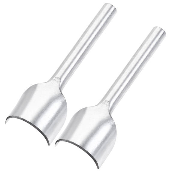 Half-Round Shaped Leather Cutter Punch 30mm Strap End Punch Tool 2 Pack