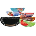 Outdoor Half Round Door Mat with Five Seasonal Inserts for