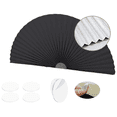 thumbnail image 1 of Half Round Window Shade,Full Blackout Blinds,Arch Window Shades Half Circle Non-Woven Fabric Self Adhesive Cordless Window Decoration Easy to Install, 1 of 6