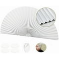 thumbnail image 1 of Half Round Window Shade,Full Blackout Blinds,Arch Window Shades Half Circle Non-Woven Fabric Self Adhesive Cordless Window Decoration Easy to Install, 1 of 6
