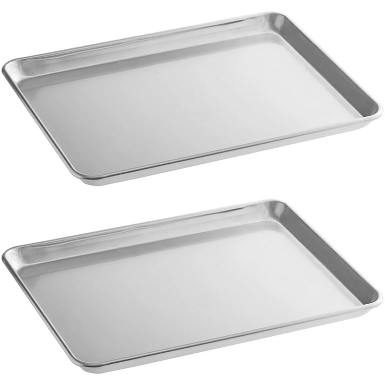Half Sheet Baking Pans, Aluminum Cookie Sheet Pan, Professional, Commercial,  & Industrial Grade 2 Piece Oven Bakeware Set, 13x18 Rimmed for Roasting,  Cooking, Baking, Non Toxic 