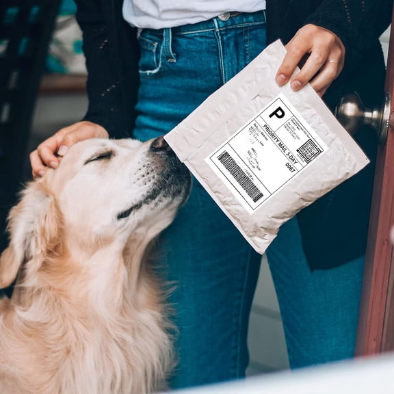 Half Sheet Shipping Labels 8.5 x 5.5 – Self Adhesive Labels for Laser & Inkjet Printers, 2 Per Page, Easy Peel, Clean Professional Printing