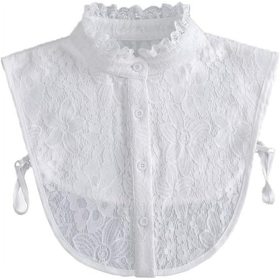 Half Shirt Blouse Collar Fake Collar Detachable Dickey Collar False Collar for Women Girls