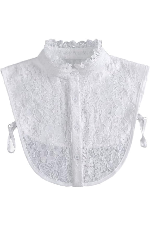 Half Shirt Blouse Collar Fake Collar Detachable Dickey Collar False Collar for Women Girls