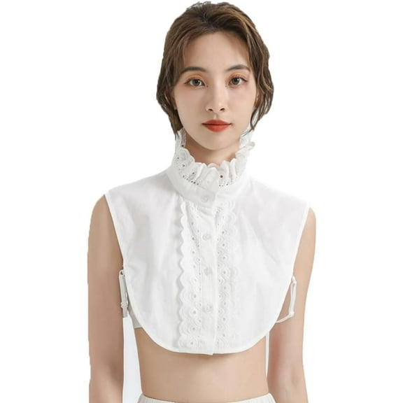 Half Shirt Blouse Collar Fake Collar Detachable Dickey Collar False Collar for Women Girls