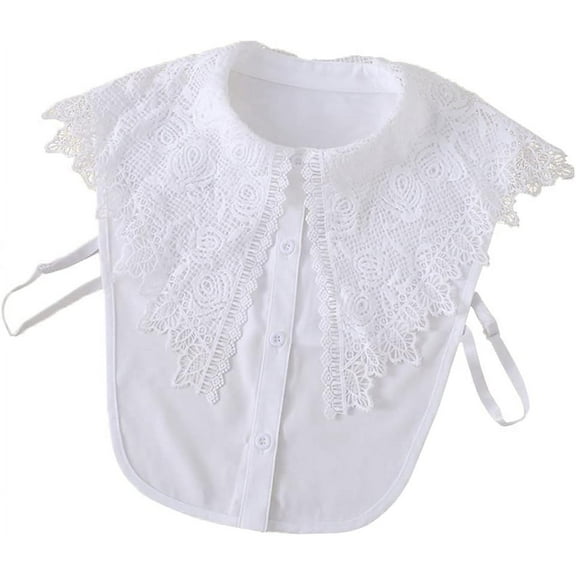 Half Shirt Blouse Fake Collar Detachable Dickey Collar Faux False Collar