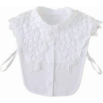 Half Shirt Blouse Fake Collar Detachable Dickey Collar Faux False Collar