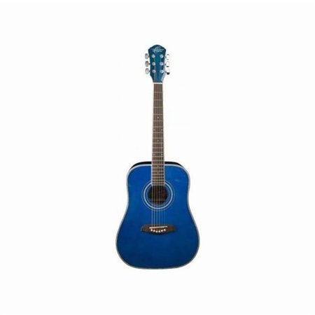 Half Size Acoustic Guitar, Transparent Blue