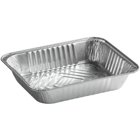 VeZee 9" x 13" Deep Half Size Aluminum Foil Pans Without Lids , Disposable Baking Trays for Meal Prep, Catering , Food Storage, 20 Count