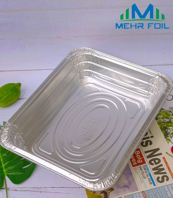 Half Size Deep Aluminum Pans 9X13, Heavy Duty Disposable Foil Pans 100