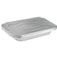 thumbnail image 1 of Half Size Medium Deep Aluminum Disposable Pan with Alum Lid For Baking & Storing (20), 1 of 5