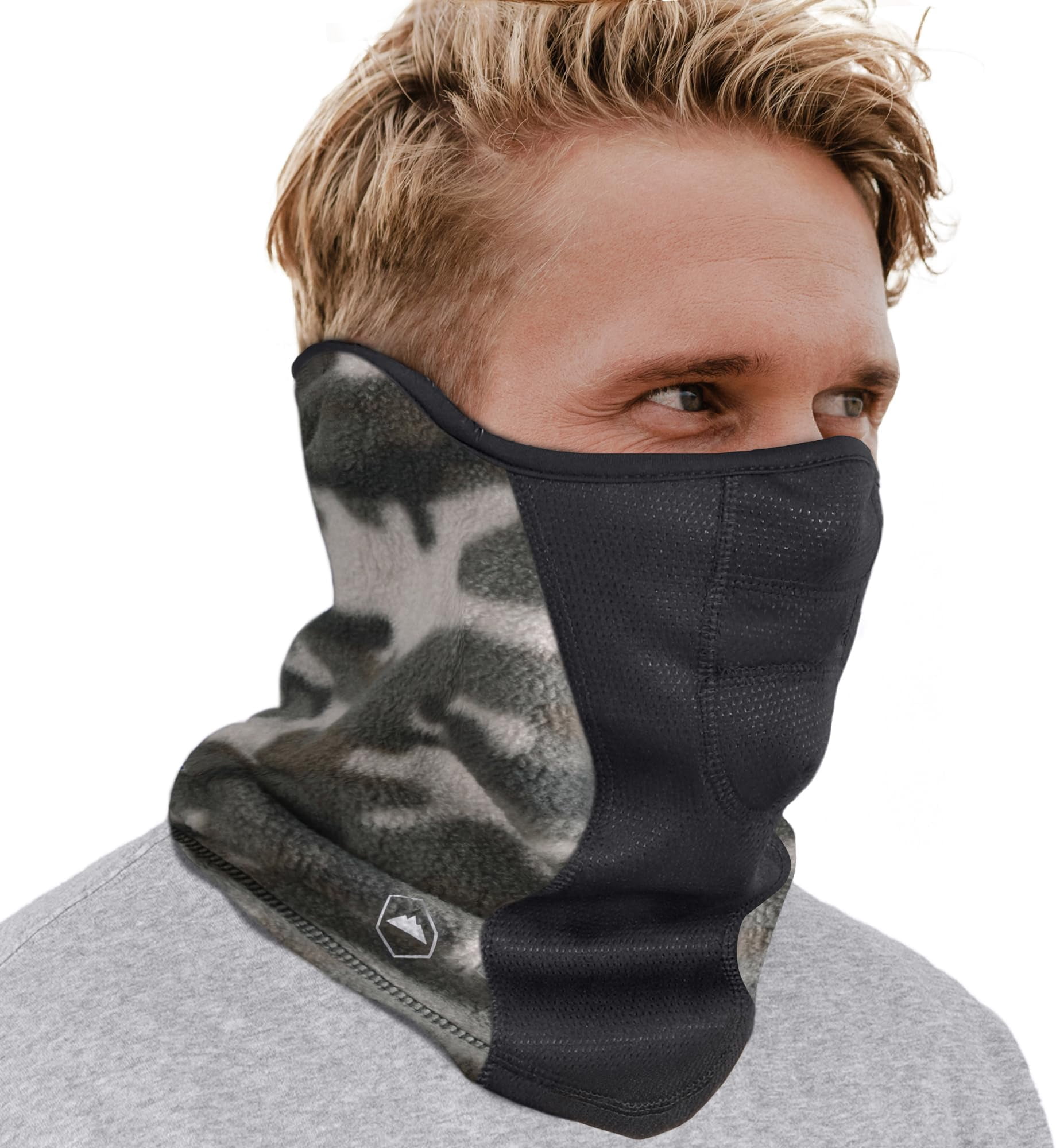 Half Ski Mask - Fleece Lined Winter Face Stretch Neck Gaiter For Cold Weather Gear Skiing Accessories