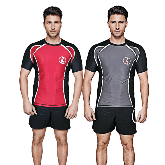 Half Sleeve Hot Rod Rush Guard BJJ No Gi, MMA Ranked Short Sleeve Compression Rash guard, Jiu Jitsu BJJ Rash Guards, IBJJF Accepted