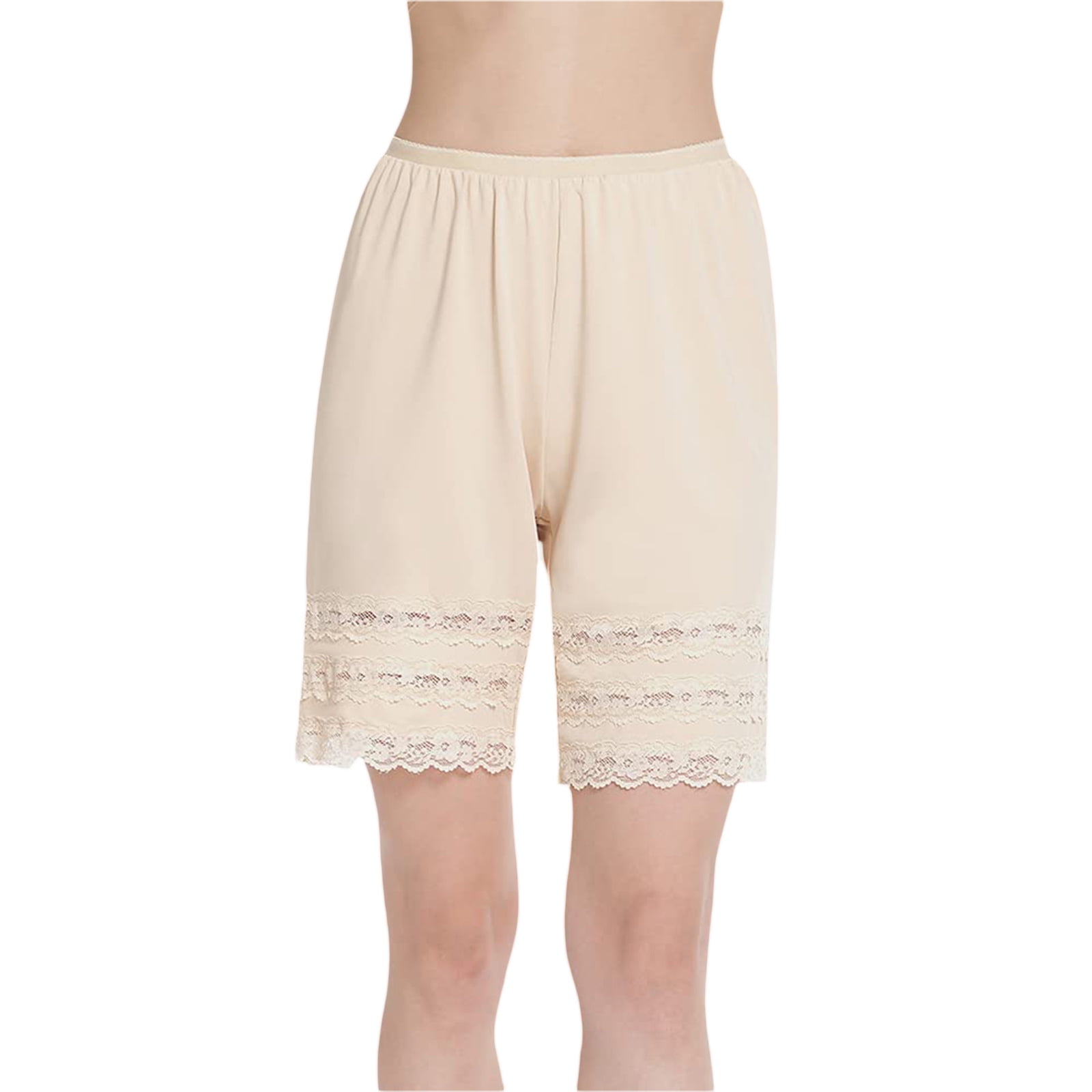Half Slip Shorts Culotte for Women Split Skirt Lace Pettipants Snip 7-9” Inseam - Walmart.com