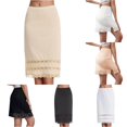 thumbnail image 1 of Half Slip for Women Under Dresses Lace Short Trim Beige Half Slips for Underskirt Slip Dress, 1 of 6
