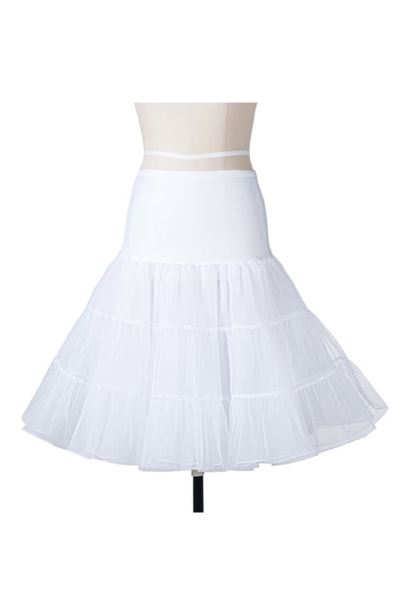 Half Slips for Dresses Crinoline Underskirt Women's White Petticoat Dance Dresses Half Slip