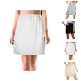 thumbnail image 1 of Half for Women Comfortable Basic Plain Soft Elastic Waist Underskirt, 1 of 4