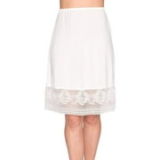 JBEELATE Half Slips for Women Waist Slip Petticoat Underskirt 24 Inch Long Lace Trim Dress Extender
