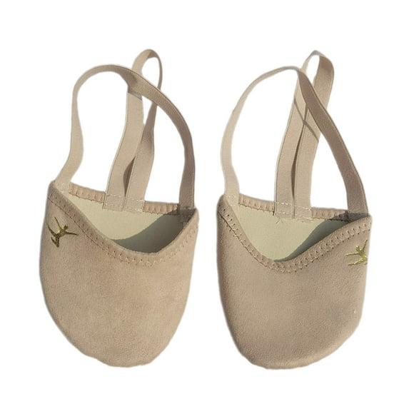 Half Soles Ballet Shoes Belly Dance Shoes Rhythmic Gymnastic Shoes Turning Shoes for Woman Girls
