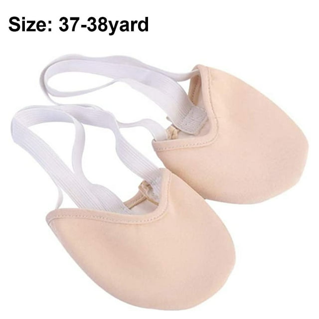 Half Soles Dance Shoes Leather Lyrical Pirouette Turners Dance Shoes Light Gold